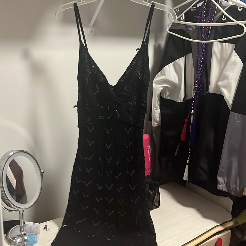 Black petite Catherine Malandrino dress